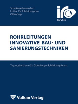 cover image of Rohrleitungen--innovative Bau- und Sanierungstechniken
